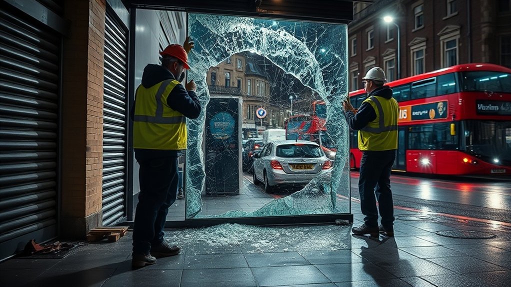 Emergency Shop Front Repair Caterham