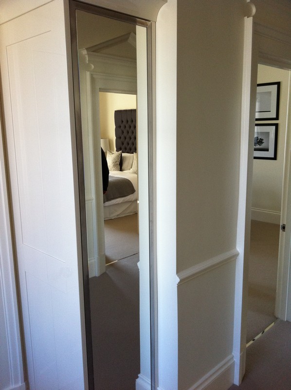 Full-length wardrobe mirror fitted in Caterham home